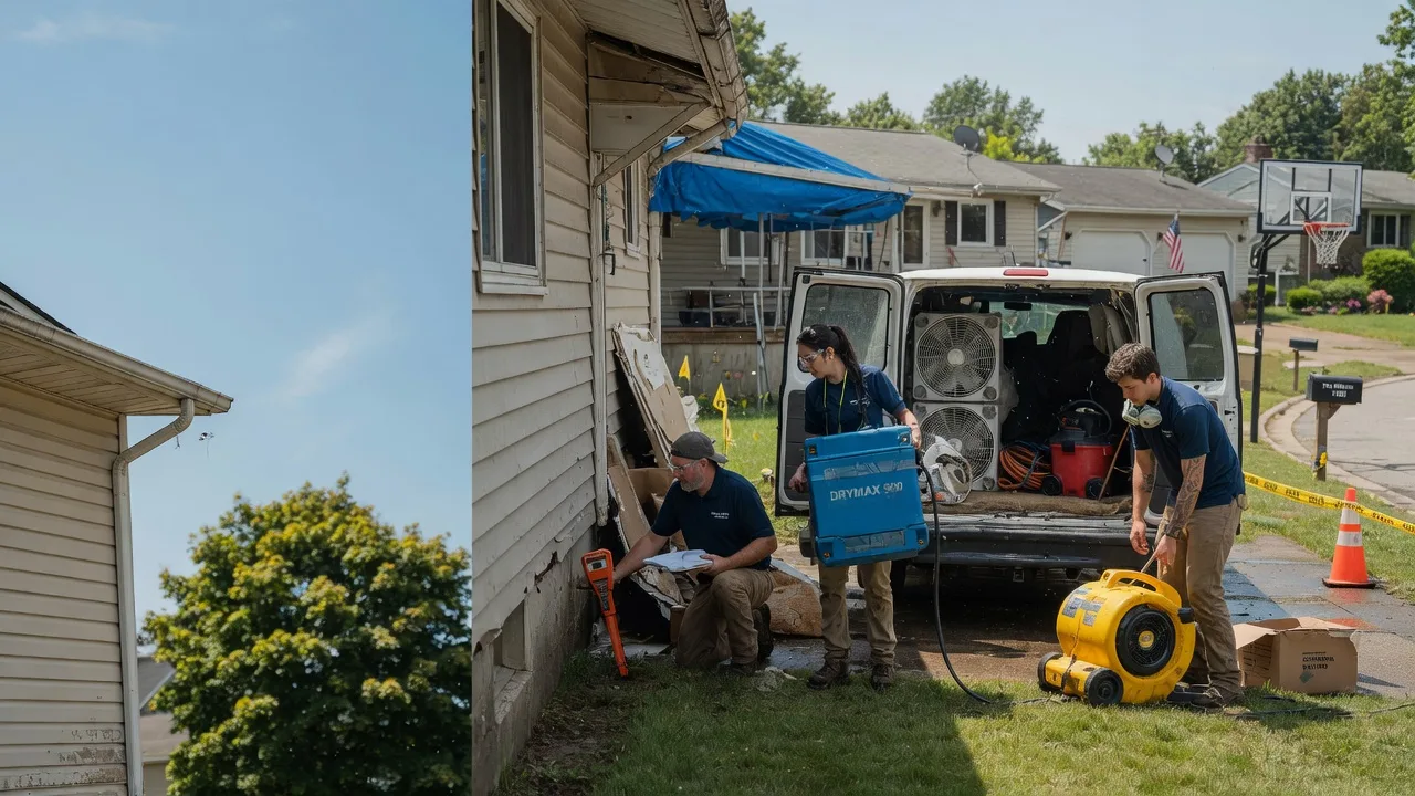 Ceiling Leak Cleanup in Shavertown, PA near me